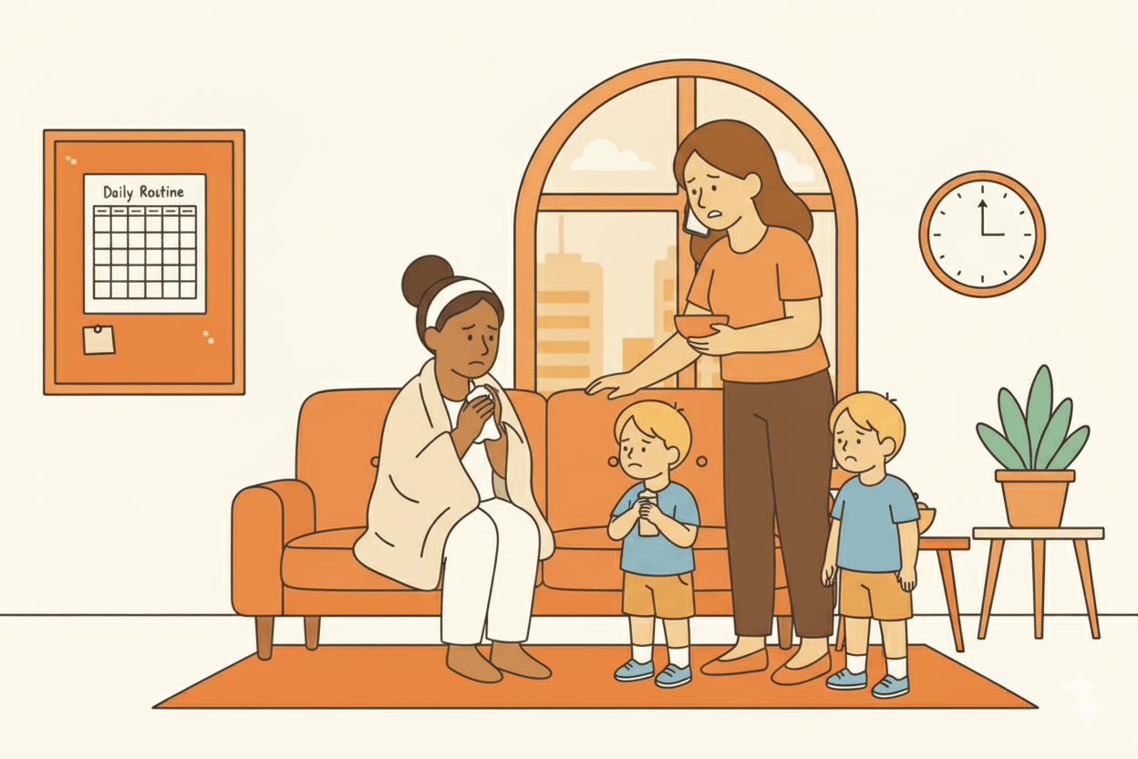 What to Do When Your Helper Gets Sick: A UAE Parent’s Guide